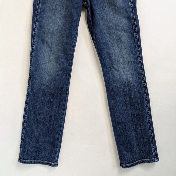 Veronica Beard Ryleigh Jeans 26 Blue Button Fly Slim Straight High Rise Stretch - Picture 6 of 11